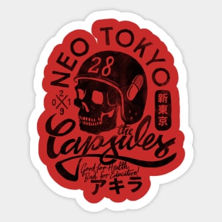 The Capsules - FRONT and BACK print Sticker